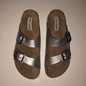 Silver Steve Madden Sandals